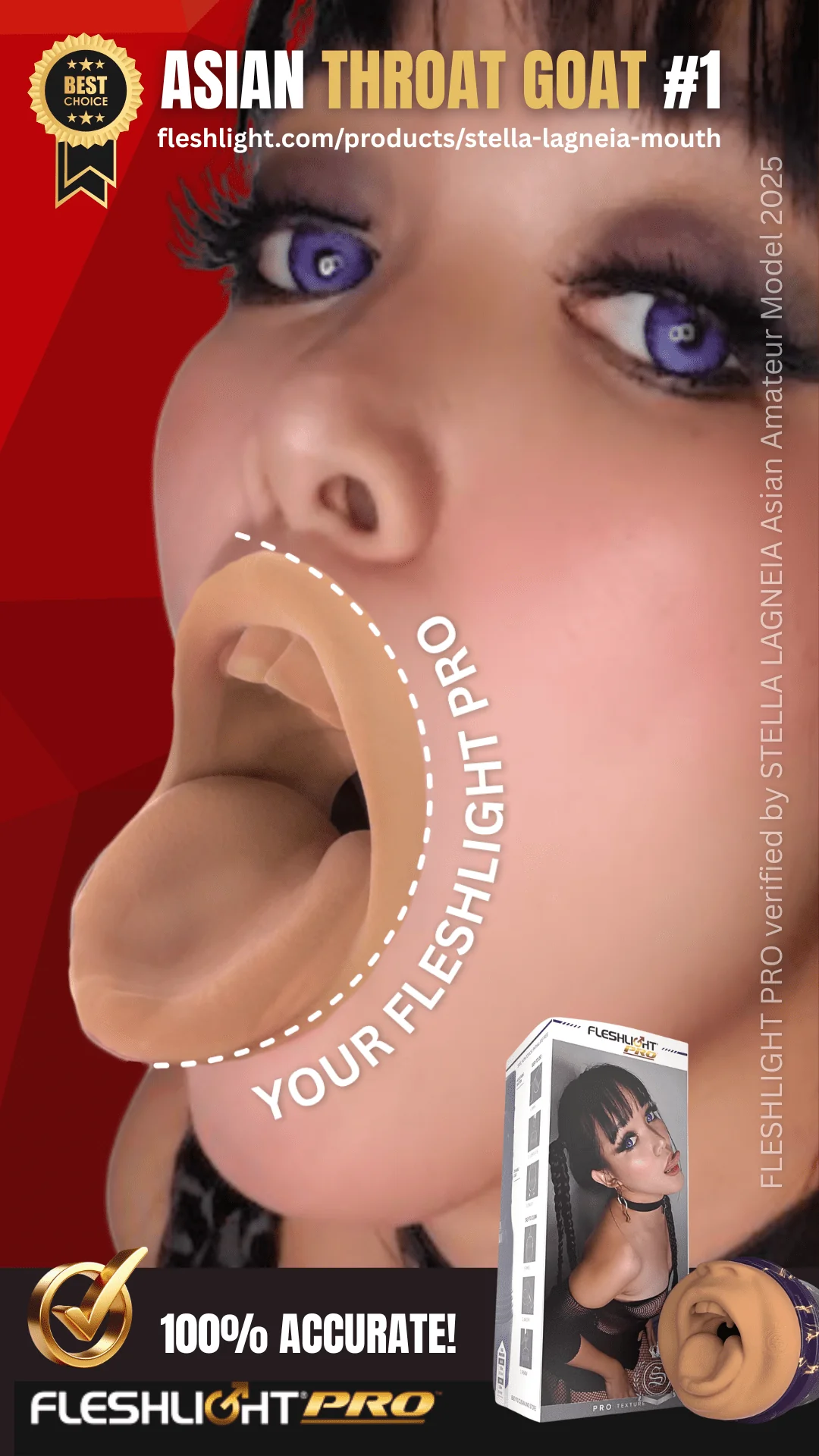 Stella Lagneia Asian ThroatGoat Fleshlight - Image 14